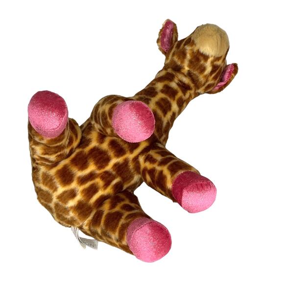 Aurora Destination Nation GIRAFFE PLUSH 15" Stuffed Animal Toy Pink Fur Bow NWOT - Picture 6 of 10